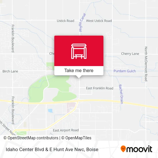 Mapa de Idaho Center Blvd & E Hunt Ave Nwc