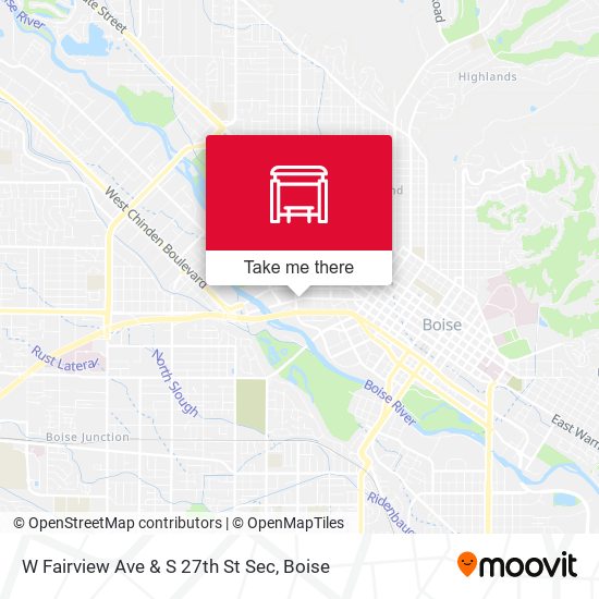 W Fairview Ave & S 27th St Sec map