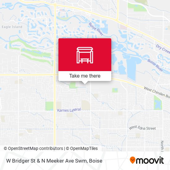 Mapa de W Bridger St & N Meeker Ave Swm