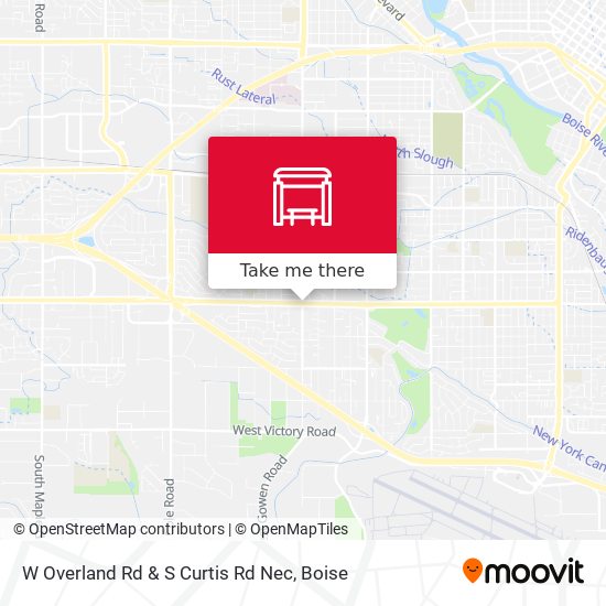 W Overland Rd & S Curtis Rd Nec map