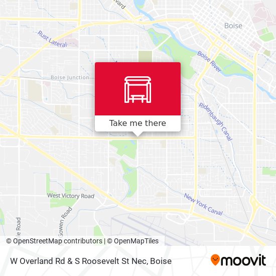 Mapa de W Overland Rd & S Roosevelt St Nec