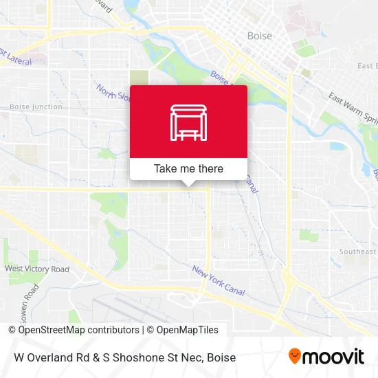 Mapa de W Overland Rd & S Shoshone St Nec