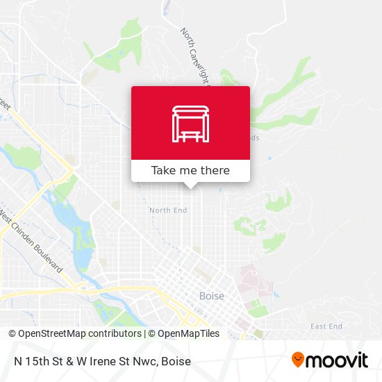 N 15th St & W Irene St Nwc map