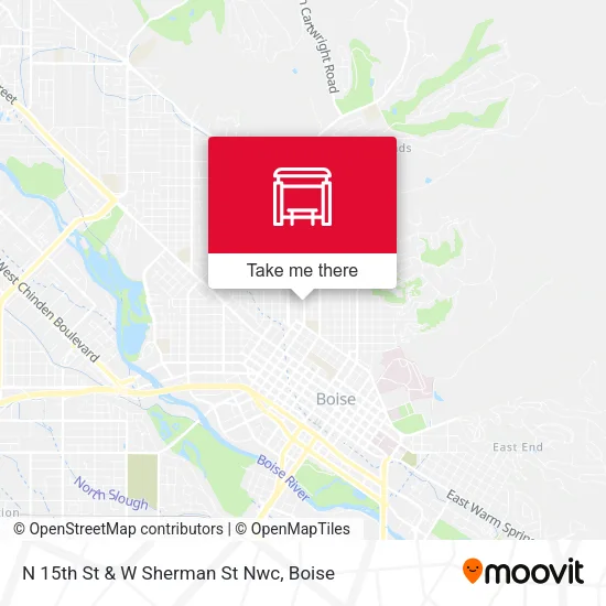 Mapa de N 15th St & W Sherman St Nwc