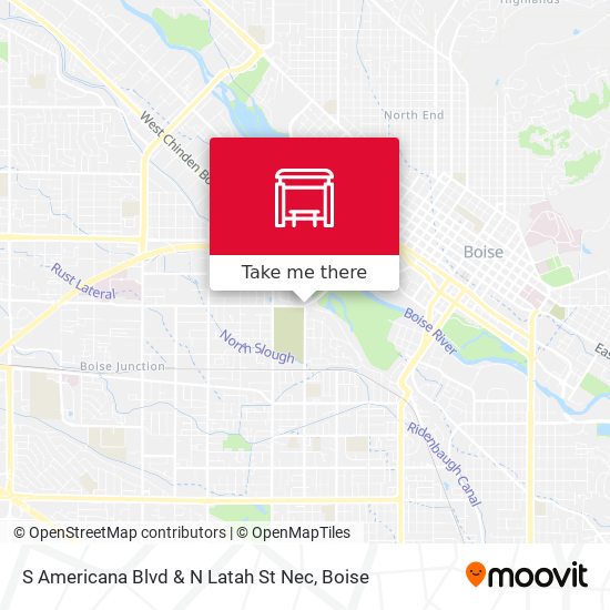 S Americana Blvd & N Latah St Nec map