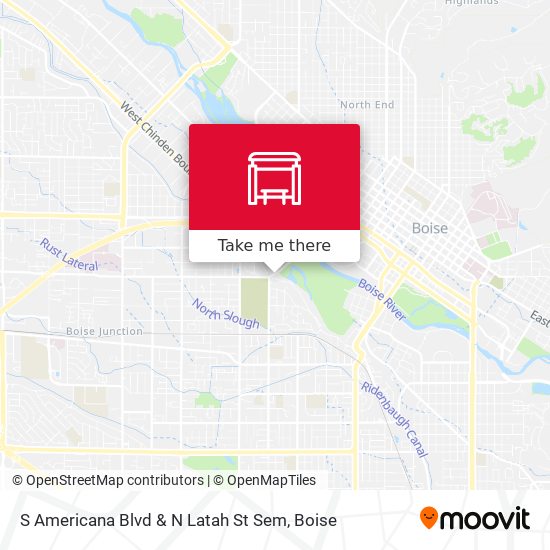 Mapa de S Americana Blvd & N Latah St Sem