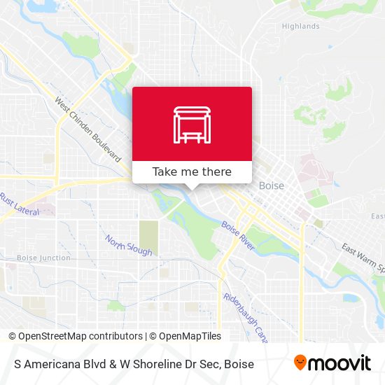 Mapa de S Americana Blvd & W Shoreline Dr Sec