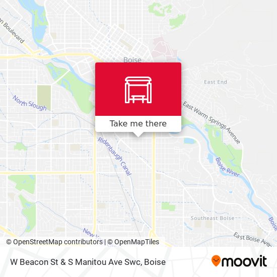 W Beacon St & S Manitou Ave Swc map