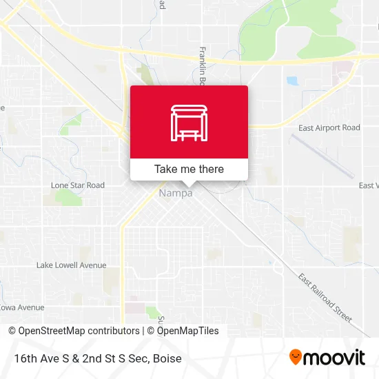 16th Ave S & 2nd St S Sec map