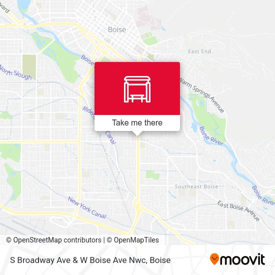 S Broadway Ave & W Boise Ave Nwc map