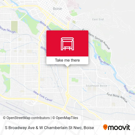 Mapa de S Broadway Ave & W Chamberlain St Nwc