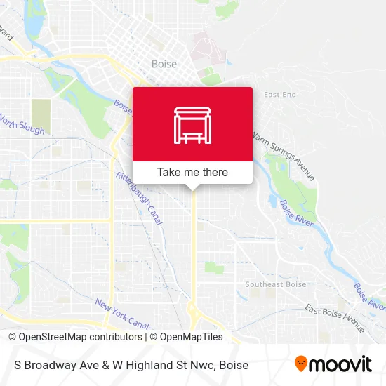 S Broadway Ave & W Highland St Nwc map