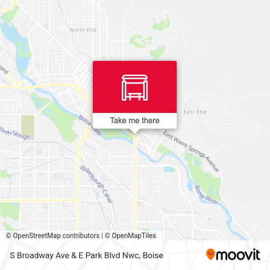 Mapa de S Broadway Ave & E Park Blvd Nwc