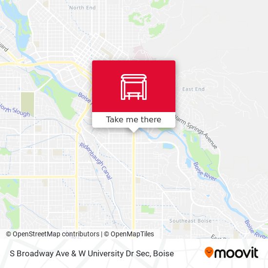 S Broadway Ave & W University Dr Sec map