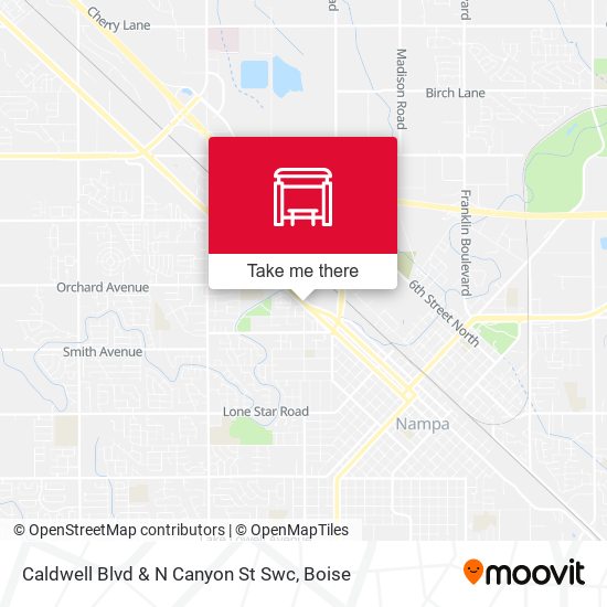 Caldwell Blvd & N Canyon St Swc map