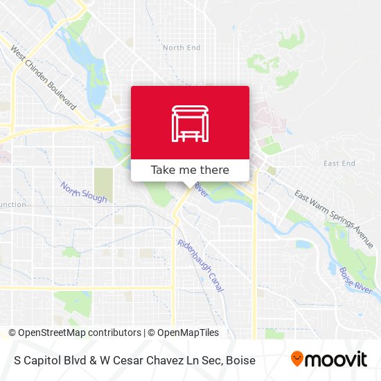 S Capitol Blvd & W Cesar Chavez Ln Sec map