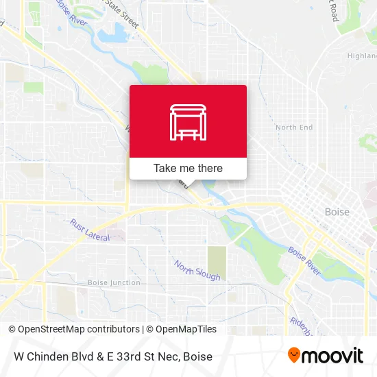 Mapa de W Chinden Blvd & E 33rd St Nec