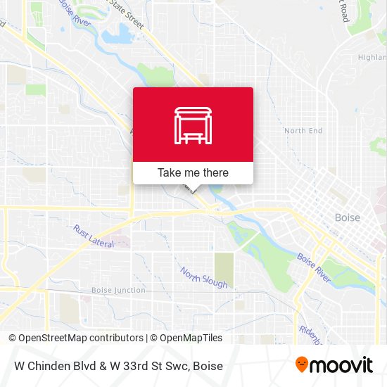 W Chinden Blvd & W 33rd St Swc map