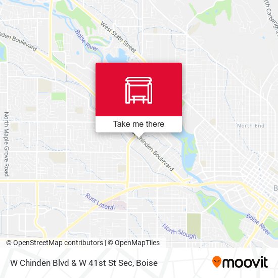 Mapa de W Chinden Blvd & W 41st St Sec