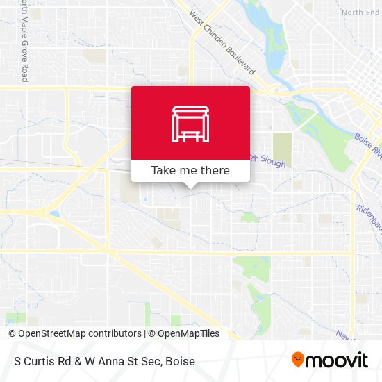 S Curtis Rd & W Anna St Sec map