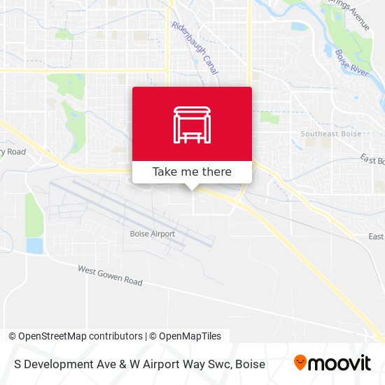 S Development Ave & W Airport Way Swc map