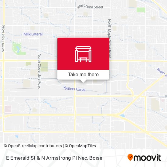 Mapa de E Emerald St & N Armstrong Pl Nec