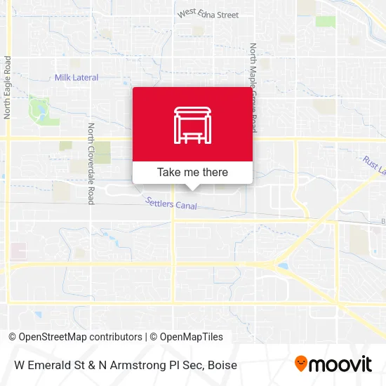 Mapa de W Emerald St & N Armstrong Pl Sec