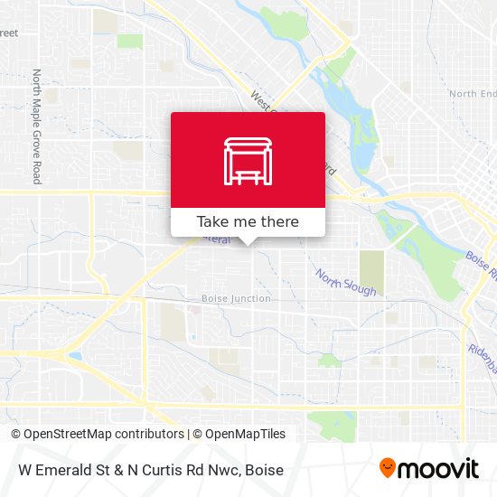 W Emerald St & N Curtis Rd Nwc map