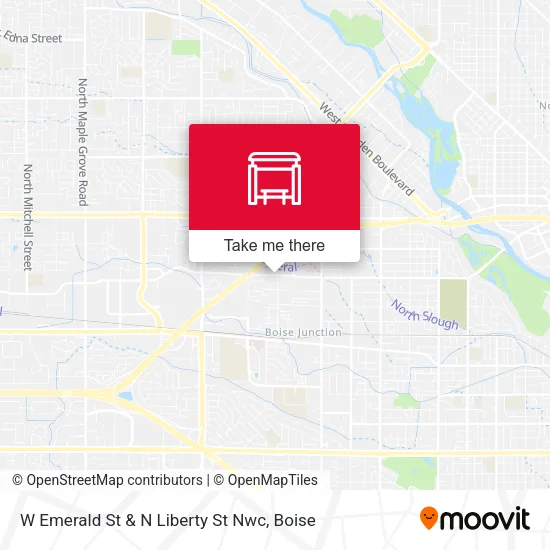 Mapa de W Emerald St & N Liberty St Nwc