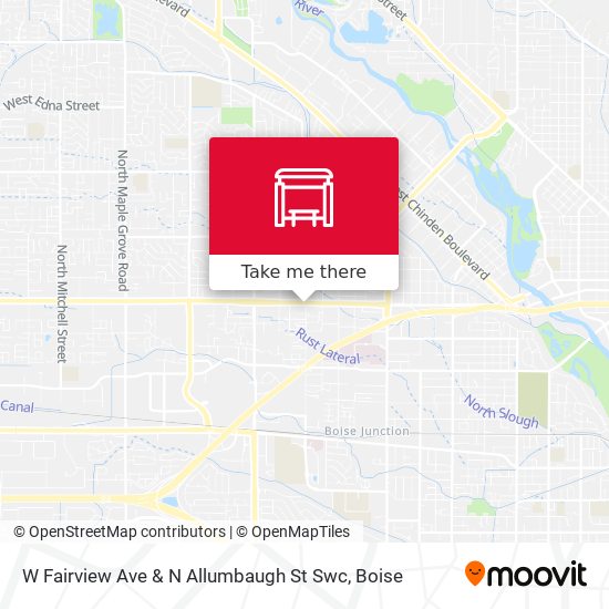 W Fairview Ave & N Allumbaugh St Swc map