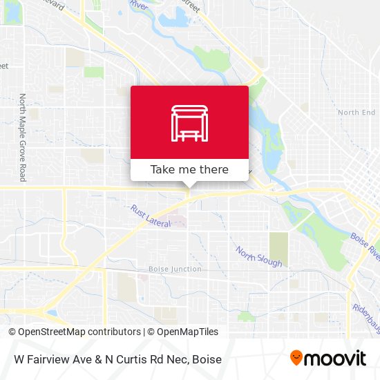 W Fairview Ave & N Curtis Rd Nec map