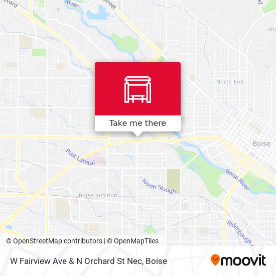 W Fairview Ave & N Orchard St Nec map