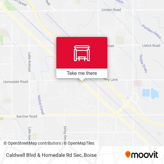 Mapa de Caldwell Blvd & Homedale Rd Sec