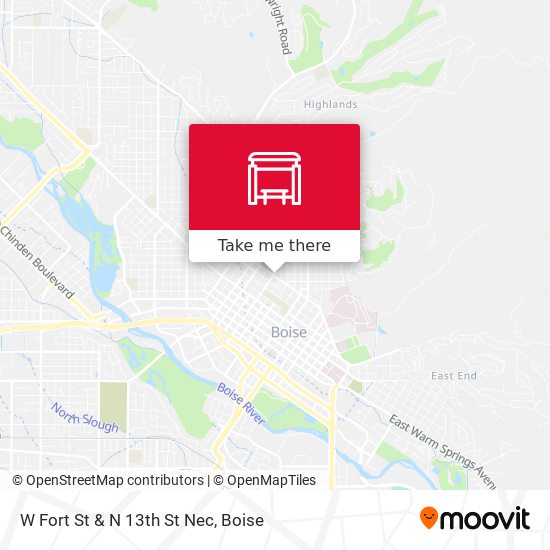 Mapa de W Fort St & N 13th St Nec