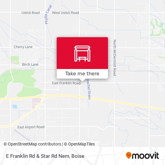 E Franklin Rd & Star Rd Nem map