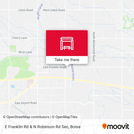 Mapa de E Franklin Rd & N Robinson Rd Sec