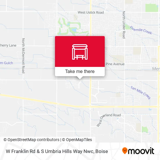 Mapa de W Franklin Rd & S Umbria Hills Way Nwc