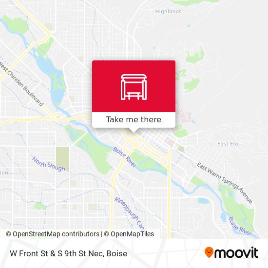 Mapa de W Front St & S 9th St Nec