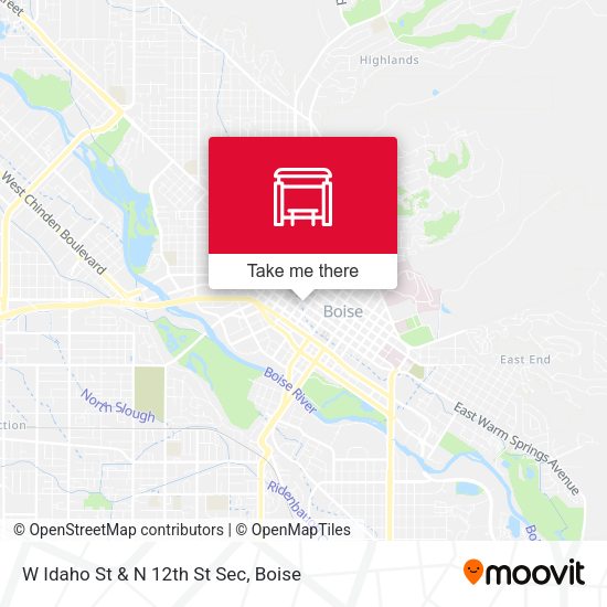 Mapa de W Idaho St & N 12th St Sec