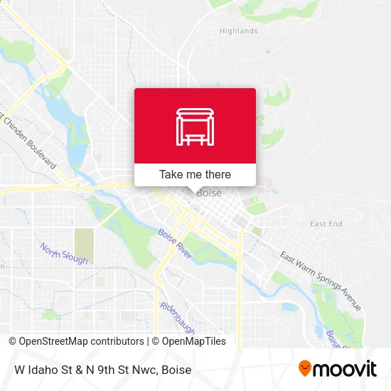 Mapa de W Idaho St & N 9th St Nwc