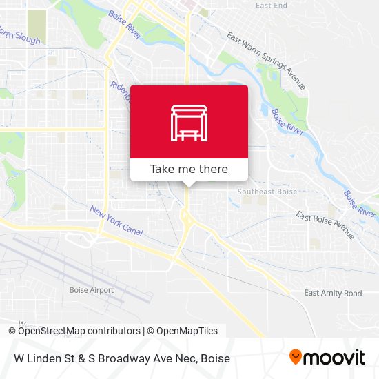 W Linden St & S Broadway Ave Nec map
