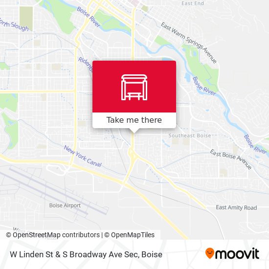 W Linden St & S Broadway Ave Sec map