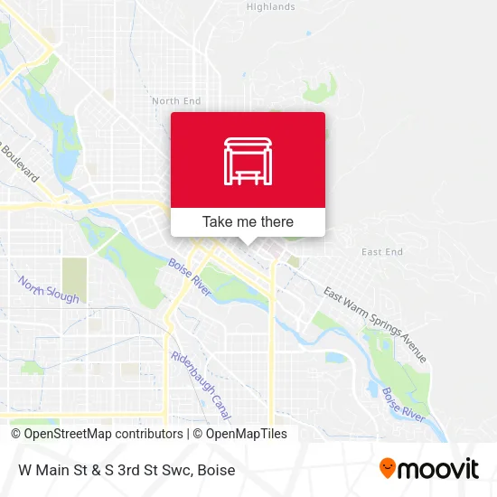 Mapa de W Main St & S 3rd St Swc