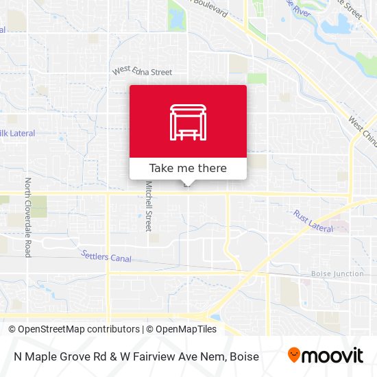 N Maple Grove Rd & W Fairview Ave Nem map