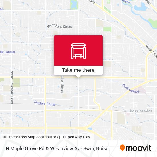 Mapa de N Maple Grove Rd & W Fairview Ave Swm