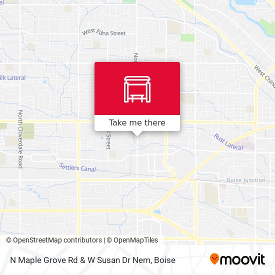 N Maple Grove Rd & W Susan Dr Nem map