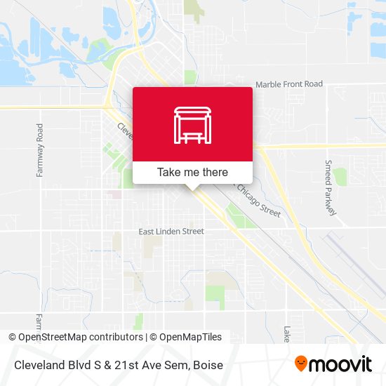 Cleveland Blvd S & 21st Ave Sem map
