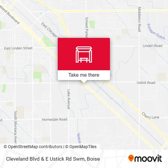Cleveland Blvd & E Ustick Rd Swm map