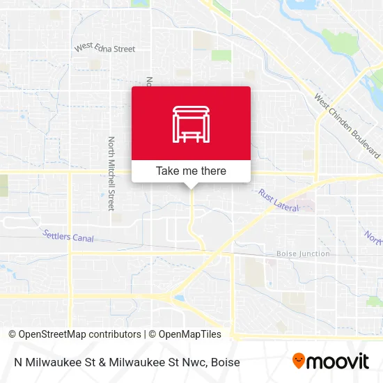 Mapa de N Milwaukee St & Milwaukee St Nwc