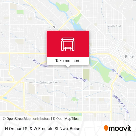 Mapa de N Orchard St & W Emerald St Nwc